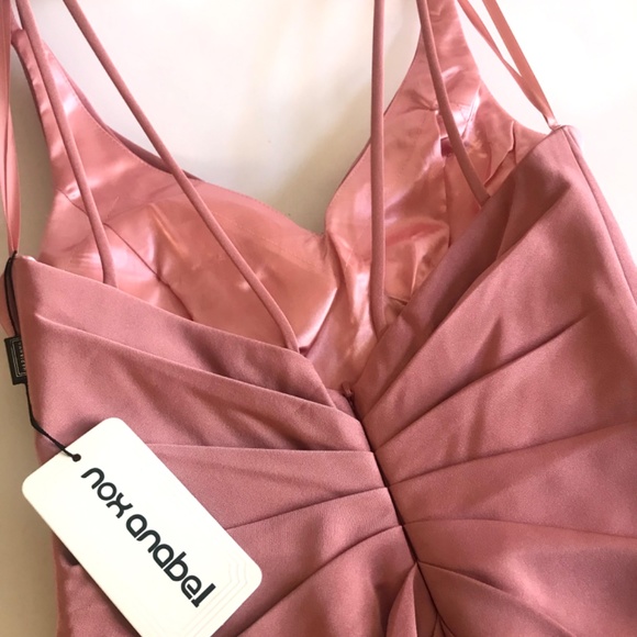 NWT Nox Anabel - 8347 V-Neck Long Evening Gown with high side slit, S (4-6) - Picture 5 of 12